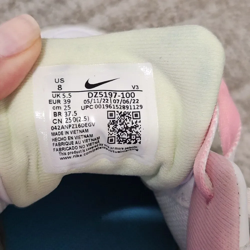 Nike women's Air Force 1 Platform pastel sneaker shoes DZ5197-100 size 8